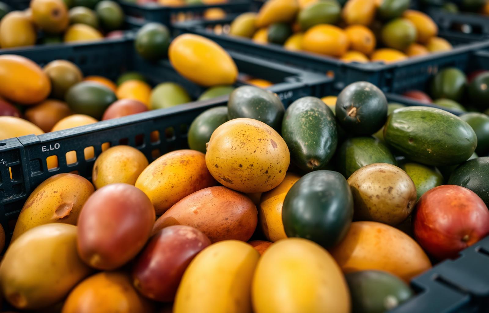 Premium fresh avocados and export fruits in pristine condition